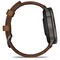 Умные часы Garmin Venu 4 45mm Slate Black Leather Brown 010-03014-03 - фото 28461