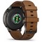 Умные часы Garmin Venu 4 45mm Slate Black Leather Brown 010-03014-03 - фото 28463