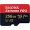 Карта памяти SanDisk Extreme Pro 256GB microSDXC UHS-I + SD адаптер (SDSQXCD-256G-GN6MA) - фото 31895