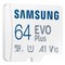 Карта памяти Samsung EVO Plus 64GB microSDXC + SD адаптер (MB-MC64SA) - фото 35209