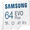 Карта памяти Samsung EVO Plus 64GB microSDXC + SD адаптер (MB-MC64SA) - фото 35210