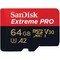 Карта памяти SanDisk Extreme Pro 64GB microSDXC UHS-I + SD адаптер (SDSQXCU-064G-GN6MA) - фото 35406