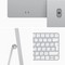 Моноблок Apple iMac 24" Retina 4,5K 2021 (Apple M1, 8-Core CPU, 7-Core GPU, 8 Гб, 256 Гб SSD) MGTF3, серебристый - фото 9490
