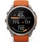 Умные часы Garmin Fenix 9 Pro inReach 51mm Amoled Sapphire Titanium with Autumn Orange/Spark Orange Silicone Band (010-04337-01) - фото 37133