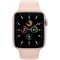 Умные часы Apple Watch SE, 44 мм, корпус из алюминия золотого цвета, спортивный ремешок цвета «розовый песок» MYDR2 - фото 10533