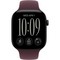 Умные часы Apple Watch Series 12 46mm GPS Black Aluminum Case with Burgundy Sport Band SM/ML - фото 38010