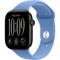 Умные часы Apple Watch Series 12 46mm GPS Black Aluminum Case with Wildflower Blue Sport Band SM/ML - фото 38015