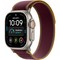 Умные часы Apple Watch Ultra 4 49mm GPS + Cellular Natural Titanium Case with Burgundy Trail Loop SM/ML - фото 38119