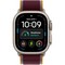 Умные часы Apple Watch Ultra 4 49mm GPS + Cellular Natural Titanium Case with Burgundy Trail Loop SM/ML - фото 38120