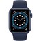 Умные часы Apple Watch Series 6, 40 мм, корпус из алюминия синего цвета, спортивный ремешок «тёмный ультрамарин» MG143 - фото 10549