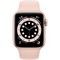 Умные часы Apple Watch Series 6, 40 мм, корпус из алюминия золотого цвета, спортивный ремешок цвета «розовый песок» MG123 - фото 9841