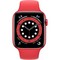 Умные часы Apple Watch Series 6, 44 мм, корпус из алюминия цвета (PRODUCT)RED, спортивный ремешок красного цвета M00M3 - фото 10552