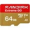 Карта памяти SanDisk Extreme Go 64GB microSDXC UHS-I U3 V30 A2 (SDSQXGN-064G-GN6MN) - фото 38530