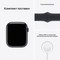 Умные часы Apple Watch Series 7, 45 мм, алюминий цвета «тёмная ночь», спортивный ремешок цвета «тёмная ночь» MKN53 - фото 9892