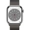 Умные часы Apple Watch Series 8, 41 мм, корпус из нержавеющей стали, миланский сетчатый браслет, «серый космос» ML743 - фото 10573