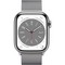 Умные часы Apple Watch Series 8, 41 мм, корпус из нержавеющей стали, миланский сетчатый браслет, серебро ML753 - фото 10576