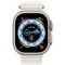 Умные часы Apple Watch Ultra Cellular, 49 мм, корпус из титана, ремешок Ocean Band белого цвета MNH83 - фото 9987