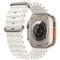 Умные часы Apple Watch Ultra Cellular, 49 мм, корпус из титана, ремешок Ocean Band белого цвета MNH83 - фото 9988