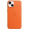 Чехол Apple iPhone 14 Leather MagSafe - Orange - фото 11600