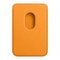 Кожаный чехол-бумажник Apple MagSafe для iPhone, Золотой апельсин - фото 11638