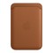 Кожаный чехол-бумажник Apple MagSafe для iPhone, Золотисто-коричневый - фото 11641