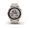 Умные часы Garmin Fenix 7S Sapphire Solar титановый кремово-золотой с светло-песочным силиконовым ремешком - фото 11825