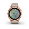 Умные часы Garmin Fenix 7S Sapphire Solar титановый цвета розовое золото с песчаным кожаным ремешком - фото 11852