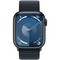 Умные часы Apple Watch Series 9, 41 мм, корпус из алюминия цвета «тёмная ночь», ремешок Sport Loop тёмная ночь - фото 14938