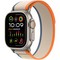 Умные часы Apple Watch Ultra 2 GPS + Cellular, 49 мм, корпус из титана, ремешок Trail оранжевого/бежевого цвета - фото 15000