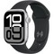 Умные часы Apple Watch Series 10 GPS 42mm Silver Aluminum Black Sport Band - фото 16046