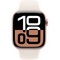 Умные часы Apple Watch Series 10 GPS 42mm Rose Gold Aluminum Starlight Sport Band - фото 16056