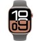 Умные часы Apple Watch Series 10 GPS 46mm Rose Gold Aluminum Stone Gray Sport Band - фото 16132