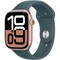 Умные часы Apple Watch Series 10 GPS 46mm Rose Gold Aluminum Lake Green Sport Band - фото 16137