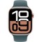 Умные часы Apple Watch Series 10 GPS 46mm Rose Gold Aluminum Lake Green Sport Band - фото 16138