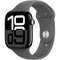 Умные часы Apple Watch Series 10 GPS 46mm Jet Black Aluminum Stone Gray Sport Band - фото 16176