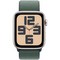 Умные часы Apple Watch SE 2 (2024) GPS 44mm Starlight Aluminium Lake Green Sport Loop - фото 16268
