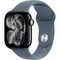 Умные часы Apple Watch Series 11, 42 mm, Jet Black Aluminium Anchor Blue Sport Band - фото 16454