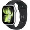 Умные часы Apple Watch Series 11, 46 mm, Silver Aluminium Black Sport Band - фото 16540