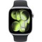 Умные часы Apple Watch Series 11, 46 mm, Silver Aluminium Black Sport Band - фото 16541