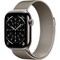 Умные часы Apple Watch Series 11, 42 mm, Natural Titanium Milanese Loop - фото 16641