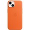 Чехол Apple iPhone 14 Leather MagSafe - Orange - фото 24871