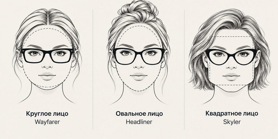 Ray-Ban Meta Wayfarer, Headliner или Skyler — какую форму оправы выбрать под лицо
